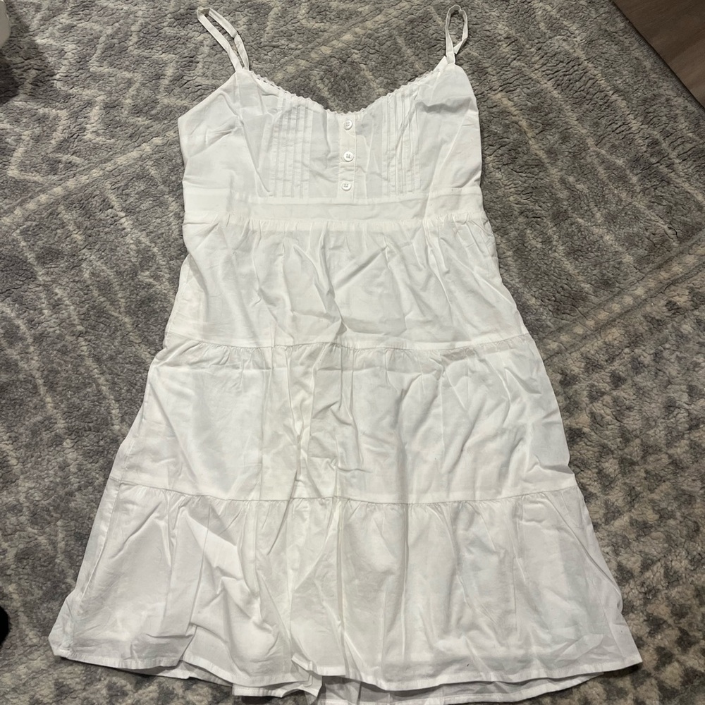 Hollister White Dress- Size Medium